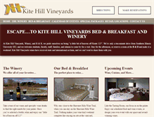 Tablet Screenshot of kitehillvineyards.com